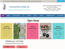 Tablet Screenshot of communitiesunitedinc.org